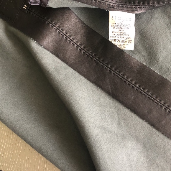 STOULS Paris mini leather skirt Size M - Picture 13 of 14